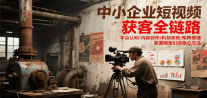 中小企业短视频获客全链路,平台认知/内容创作/抖加投放/矩阵搭建,精准引流核心方法 – 战狼项目网_分享创业资讯_最新网络项目资源-生财有道
