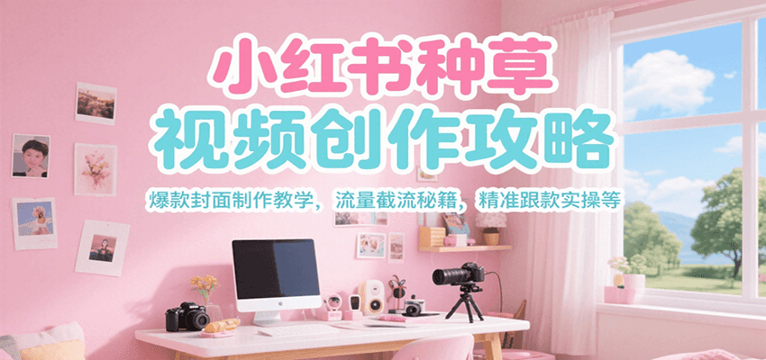 小红书种草视频创作攻略，爆款封面制作教学 ，流量截流秘籍 ，精准跟款实操等 – 战狼项目网_分享创业资讯_最新网络项目资源-生财有道