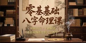 零基础八字命理课，阴阳五行+十神解读，通俗易懂拒绝假大空教学 – 战狼项目网_分享创业资讯_最新网络项目资源-生财有道