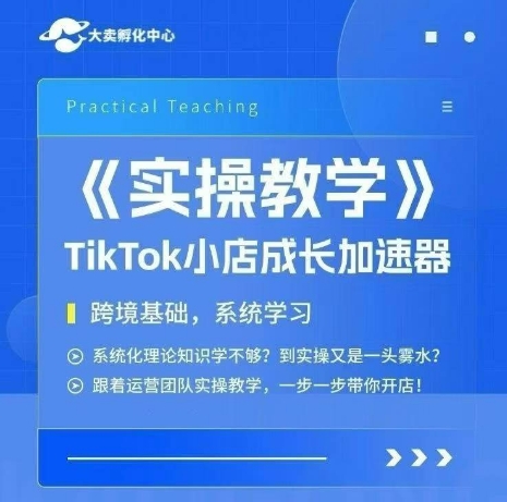 大卖家孵化中心TikTok实操课，TikTok小店成长加速器，跨境基础系统学习，一步一步带你开店 – 战狼项目网_分享创业资讯_最新网络项目资源-生财有道