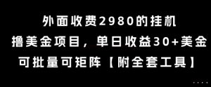 外面收费2980的挂G撸美金项目，单日收益30+美金，可批量可矩阵【揭秘】 – 战狼项目网_分享创业资讯_最新网络项目资源-生财有道