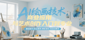 AI绘画技术商业应用与艺术创作入门到专业，基础操作/商业案例/模型调优/渐进式教学 – 战狼项目网_分享创业资讯_最新网络项目资源-生财有道