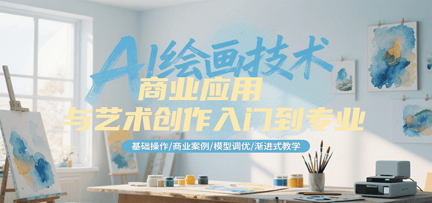 AI绘画技术商业应用与艺术创作入门到专业，基础操作/商业案例/模型调优/渐进式教学 – 战狼项目网_分享创业资讯_最新网络项目资源-生财有道