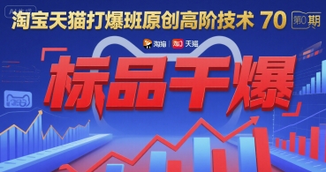 淘宝天猫打爆班原创高阶技术第70期：标品干爆 – 战狼项目网_分享创业资讯_最新网络项目资源-生财有道