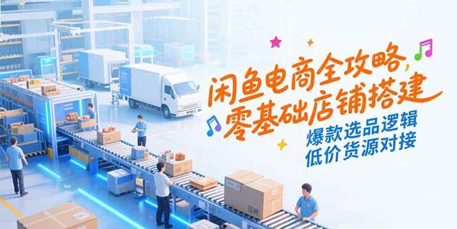 闲鱼电商全攻略，零基础店铺搭建，爆款选品逻辑，低价货源对接 – 战狼项目网_分享创业资讯_最新网络项目资源-生财有道