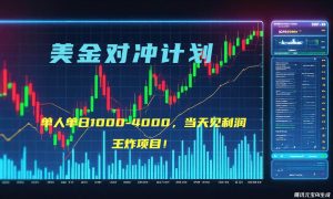 2025年最暴力项目“美金先登计划”最新最强对冲战法，每日实际收益1K-4K – 战狼项目网_分享创业资讯_最新网络项目资源-生财有道