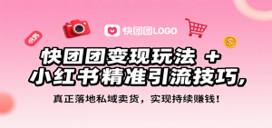 快团团变现玩法+小红书精准引流技巧，真正落地私域卖货，一年从0做到月入3万+ – 战狼项目网_分享创业资讯_最新网络项目资源-生财有道