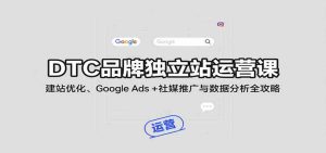 DTC品牌独立站运营课：建站优化、Google Ads + 社媒推广与数据分析全攻略 – 战狼项目网_分享创业资讯_最新网络项目资源-生财有道