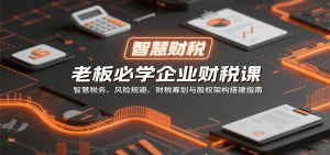 老板必学企业财税课：智慧税务、风险规避、财税筹划与股权架构搭建指南 – 战狼项目网_分享创业资讯_最新网络项目资源-生财有道