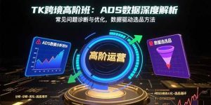 TK跨境高阶班：ADS数据深度解析，常见问题诊断与优化，数据驱动选品方法 – 战狼项目网_分享创业资讯_最新网络项目资源-生财有道