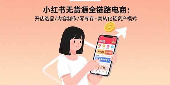 小红书无货源全链路电商：开店选品/内容制作/零库存+高转化轻资产模式 – 战狼项目网_分享创业资讯_最新网络项目资源-生财有道