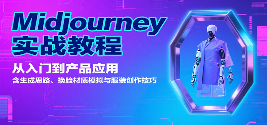 Midjourney实战教程：从入门到产品应用，含生成思路、换脸材质模拟与服装创作技巧 – 战狼项目网_分享创业资讯_最新网络项目资源-生财有道