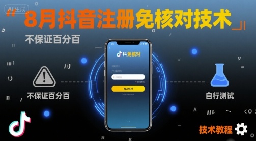 8月抖音注册免核对技术，不保证百分百，自测 – 战狼项目网_分享创业资讯_最新网络项目资源-生财有道
