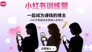 小红书训练营一起成为賺钱的博主，小红书是最适合普通人的风口 – 战狼项目网_分享创业资讯_最新网络项目资源-生财有道