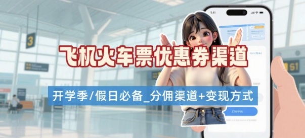 学生党必看！机票火车票优惠券申请渠道 + 项目打法，开学季节日速存 – 战狼项目网_分享创业资讯_最新网络项目资源-生财有道