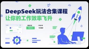 DeepSeek玩法合集课程，让你的工作效率飞升 – 战狼项目网_分享创业资讯_最新网络项目资源-生财有道
