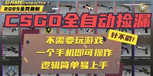 CSGO自动捡漏项目，最新独家玩法，一个手机即可操作。新手小白轻松月入1W+ – 战狼项目网_分享创业资讯_最新网络项目资源-生财有道