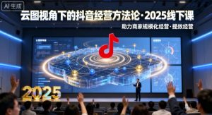 云图视角下的抖音经营方法论，2025线下课，助力商家规模化经营，提效经营（录音+字幕） – 战狼项目网_分享创业资讯_最新网络项目资源-生财有道