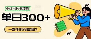 小红书抄书项目，无脑操作，一天3张 – 战狼项目网_分享创业资讯_最新网络项目资源-生财有道