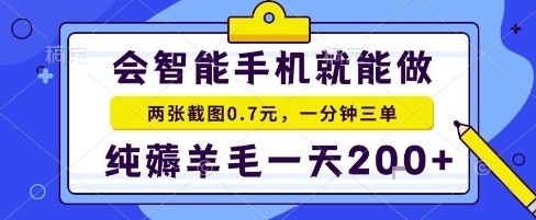 手机项目，二十秒一单，纯薅羊毛一天2张+做就有【揭秘】 – 战狼项目网_分享创业资讯_最新网络项目资源-生财有道