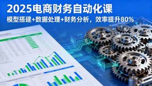 2025电商财务自动化课，模型搭建+数据处理+财务分析，效率提升80% – 战狼项目网_分享创业资讯_最新网络项目资源-生财有道