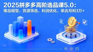 2025拼多多高阶选品课5.0：爆品模型，货源筛选，利润优化，单店月利3万+ – 战狼项目网_分享创业资讯_最新网络项目资源-生财有道