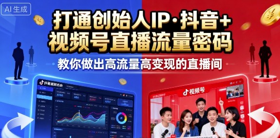 25年直播9-10两期线下课，打通创始人IP，抖音+视频号直播流量密码，教你做出高流量高变现的直播间 – 战狼项目网_分享创业资讯_最新网络项目资源-生财有道