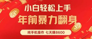 七天狂赚8600,小白纯手机操作,日入1000+ – 战狼项目网_分享创业资讯_最新网络项目资源-生财有道