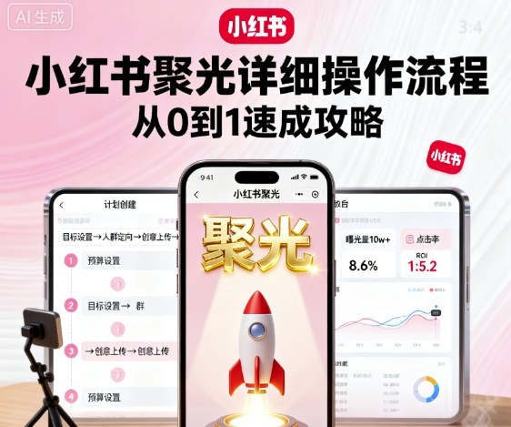 小红书聚光详细操作流程，小红书聚光从0到1速成攻略 – 战狼项目网_分享创业资讯_最新网络项目资源-生财有道