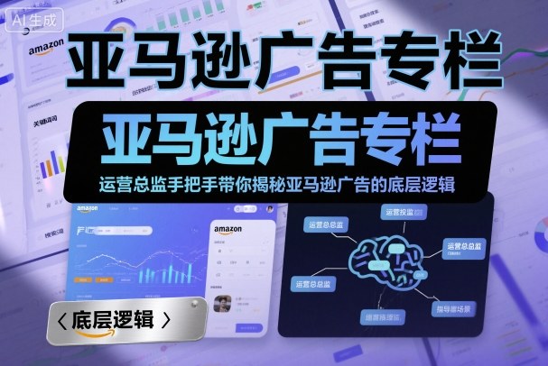 亚马逊广告专栏：运营总监手把手带你揭秘亚马逊广告的底层逻辑 – 战狼项目网_分享创业资讯_最新网络项目资源-生财有道