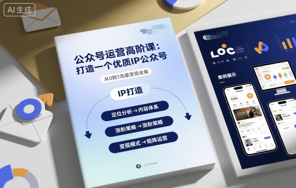 公众号运营高阶课，打造一个优质IP公众号 – 战狼项目网_分享创业资讯_最新网络项目资源-生财有道