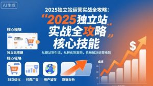 2025独立站运营实战全攻略，一站式掌握独立站运营核心技能 – 战狼项目网_分享创业资讯_最新网络项目资源-生财有道