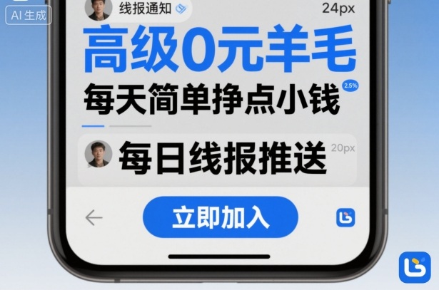 高级0元羊毛线报社群项目，每天简单挣点小钱 – 战狼项目网_分享创业资讯_最新网络项目资源-生财有道