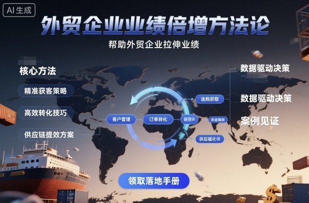 外贸企业业绩倍增方法论，帮助外贸企业拉伸业绩 – 战狼项目网_分享创业资讯_最新网络项目资源-生财有道