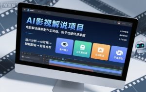 AI影视解说项目，电影解说爆款制作全流程，新手也能快速掌握 – 战狼项目网_分享创业资讯_最新网络项目资源-生财有道