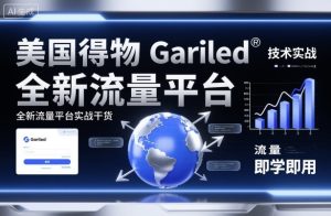美国得物Gariled技术实战，全新流量平台​实战干货，即学即用 – 战狼项目网_分享创业资讯_最新网络项目资源-生财有道