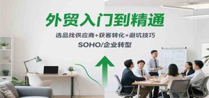 外贸入门到精通，选品找供应商+获客转化+避坑技巧，SOHO/企业转型 – 战狼项目网_分享创业资讯_最新网络项目资源-生财有道