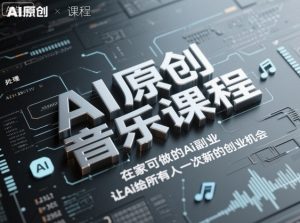 AI原创音乐课程，在家可做的Ai副业，让Ai给所有人一次新的创业机会 – 战狼项目网_分享创业资讯_最新网络项目资源-生财有道