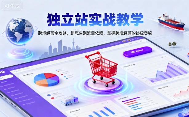 独立站实战教学，跨境经营全攻略，助您告别流量依赖，掌握跨境经营的终极奥 – 战狼项目网_分享创业资讯_最新网络项目资源-生财有道