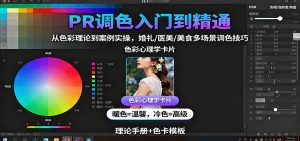 PR调色入门到精通:从色彩理论到案例实操,婚礼/医美/美食多场景调色技巧 – 战狼项目网_分享创业资讯_最新网络项目资源-生财有道