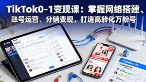 TikTok0-1变现课:掌握网络搭建、账号运营、分销变现,打造高转化万粉号 – 战狼项目网_分享创业资讯_最新网络项目资源-生财有道