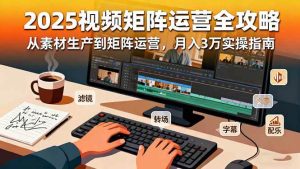 2025短视频矩阵运营全攻略：从素材生产到矩阵运营，月入3万实操指南 – 战狼项目网_分享创业资讯_最新网络项目资源-生财有道