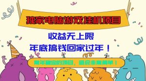 独家电脑游戏挂机项目，收益无上限，年底搞钱回家过年！ – 战狼项目网_分享创业资讯_最新网络项目资源-生财有道