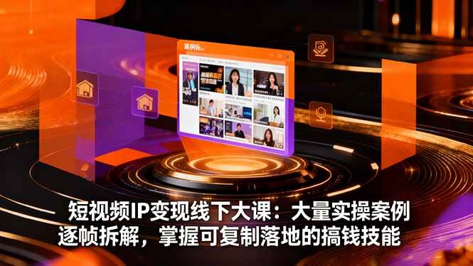 短视频IP变现线下大课：大量实操案例逐帧拆解，掌握可复制落地的搞钱技能 – 战狼项目网_分享创业资讯_最新网络项目资源-生财有道