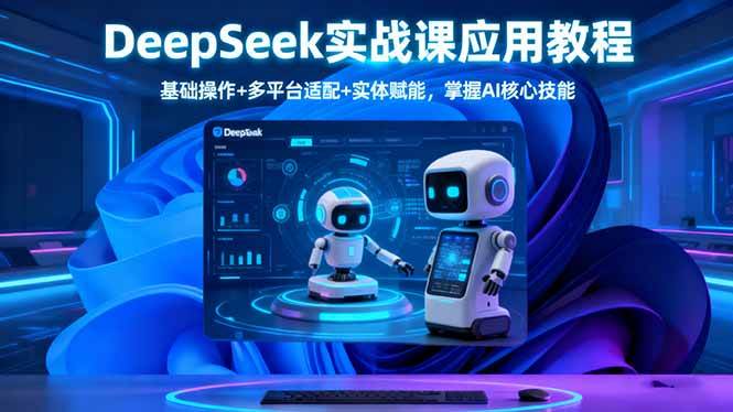 DeepSeek实战课应用教程、基础操作+多平台适配+实体赋能，掌握AI核心技能 – 战狼项目网_分享创业资讯_最新网络项目资源-生财有道