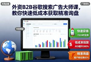 外资B2B谷歌搜索广告大师课，教你快速低成本获取精准询盘 – 战狼项目网_分享创业资讯_最新网络项目资源-生财有道