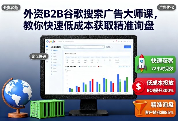 外资B2B谷歌搜索广告大师课，教你快速低成本获取精准询盘 – 战狼项目网_分享创业资讯_最新网络项目资源-生财有道