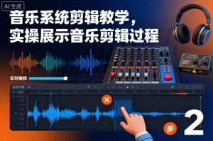 音乐系统剪辑教学，实操展示音乐剪辑过程 – 战狼项目网_分享创业资讯_最新网络项目资源-生财有道