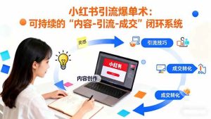 小红书引流爆单术：构建一套低成本 可持续的“内容-引流-成交”闭环系统 – 战狼项目网_分享创业资讯_最新网络项目资源-生财有道