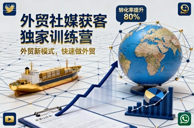 外贸社媒获客独家训练营，外贸新模式，快速做外贸 – 战狼项目网_分享创业资讯_最新网络项目资源-生财有道